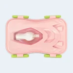 Kids Car Design Lunch Box with Secure Locking Clips ( Pink )