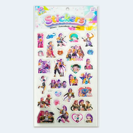 Kids 3D Colorful Character Stickers – Ages 3+