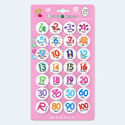 Kids Magnetic Number Learning Set 28 Pieces – Ages 3+