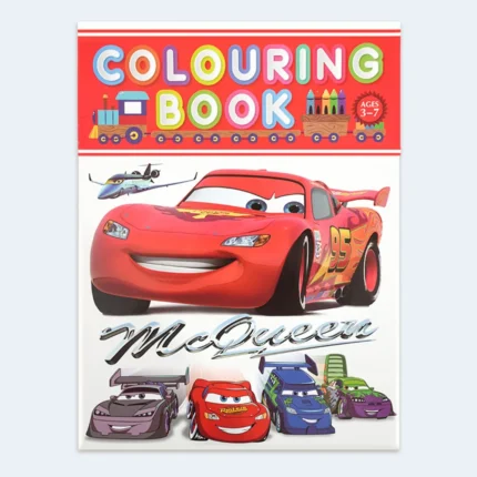 Kids Car-Themed Colouring Book – Ages 3–7 Years