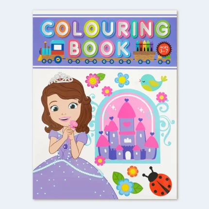 Kids Princess Colouring Book – Ages 3–7 Years