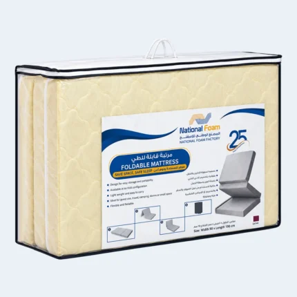 National Foam Foldable Mattress 90 × 190 × 10 cm
