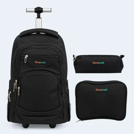 Carrycraft 17-Inch 3-Piece Trolley School Bag Set