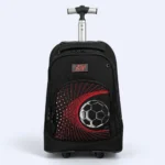 17-Inch 3-Piece Football Trolley School Bag Set