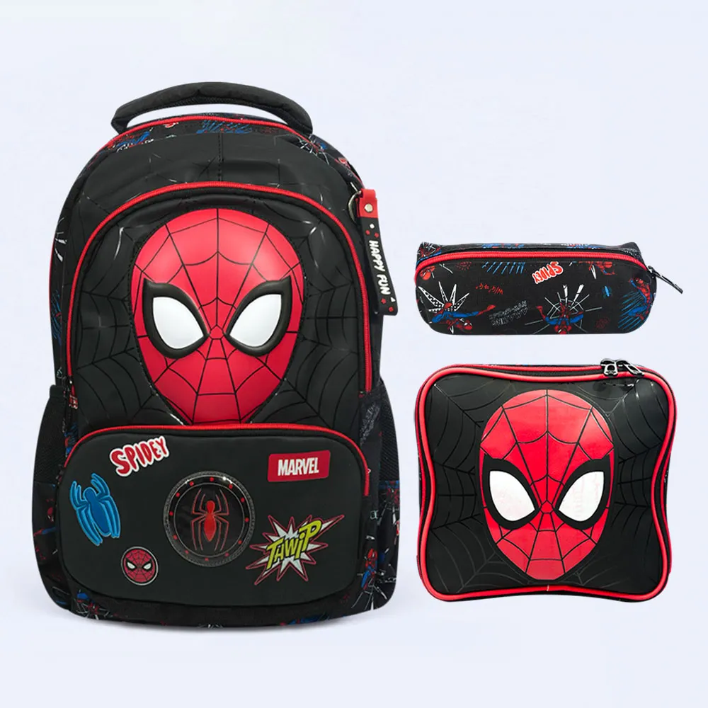 Kids Spider-Man 3-Piece School Backpack Set with Lunch Bag & Pencil Case Kids Spider-Man 3-Piece School Backpack Set with Lunch Bag & Pencil Case