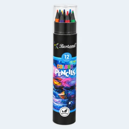 Bertand Colour Pencils 12 Colours in Storage Tube