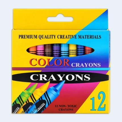 12 Colours Non-Toxic Crayons Set for Kids