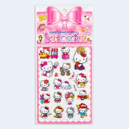 Kids 3D Cartoon Decorative Sticker Sheet