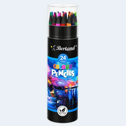Bertand 24 Colours Non-Toxic Colour Pencils in Storage Tube