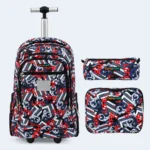Carrycraft 3-Piece Kids Trolley School Bag Set – 17 Inch