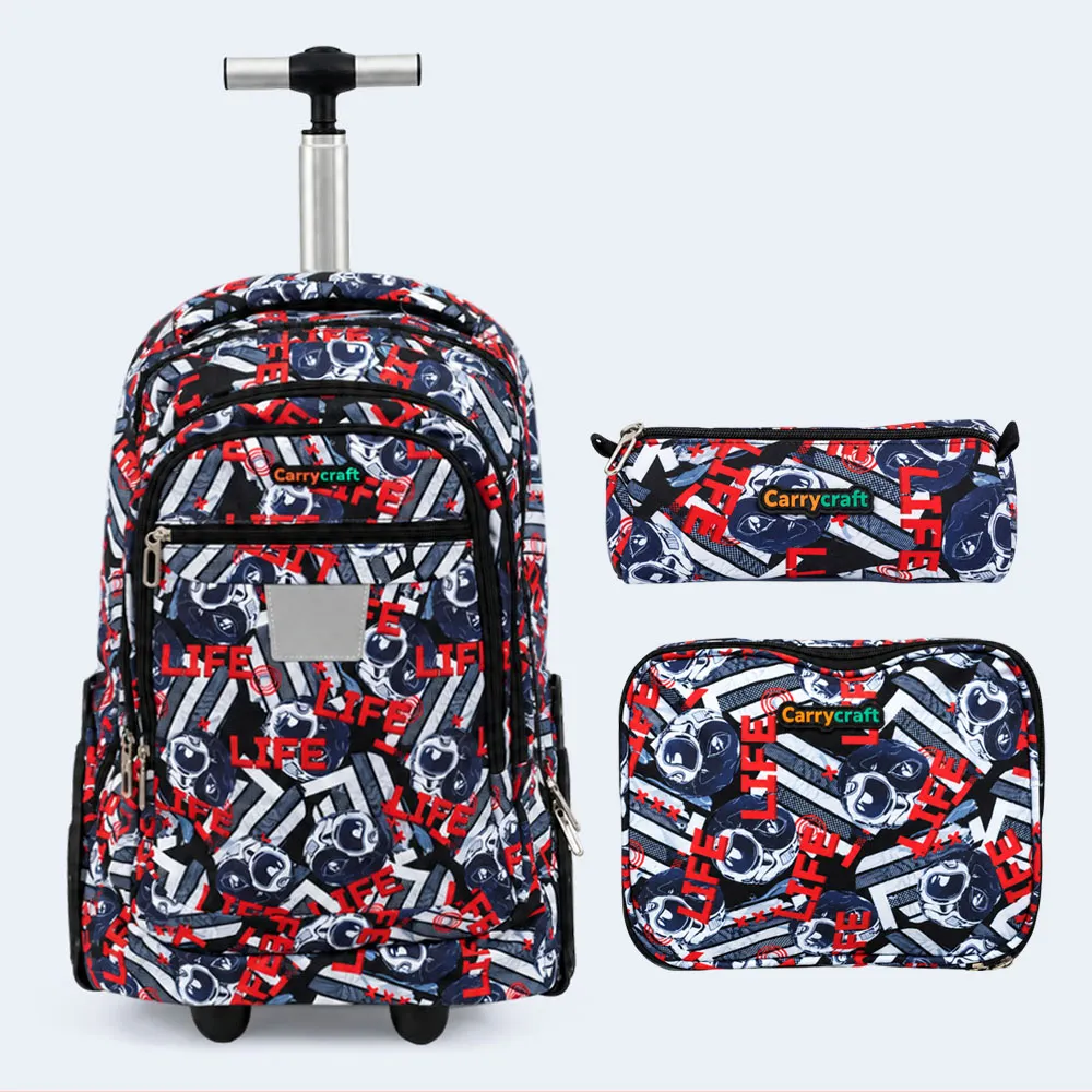 Carrycraft 3-Piece Kids Trolley School Bag Set – 17 Inch Carrycraft 3-Piece Kids Trolley School Bag Set – 17 Inch