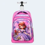 Sofia Princess 3-Piece Kids Trolley School Bag Set – 17 Inch