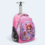 Sofia Princess 3-Piece Kids Trolley School Bag Set – 17 Inch