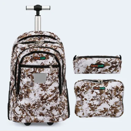 Carrycraft 3-Piece Kids Trolley School Bag Set – 17 Inch