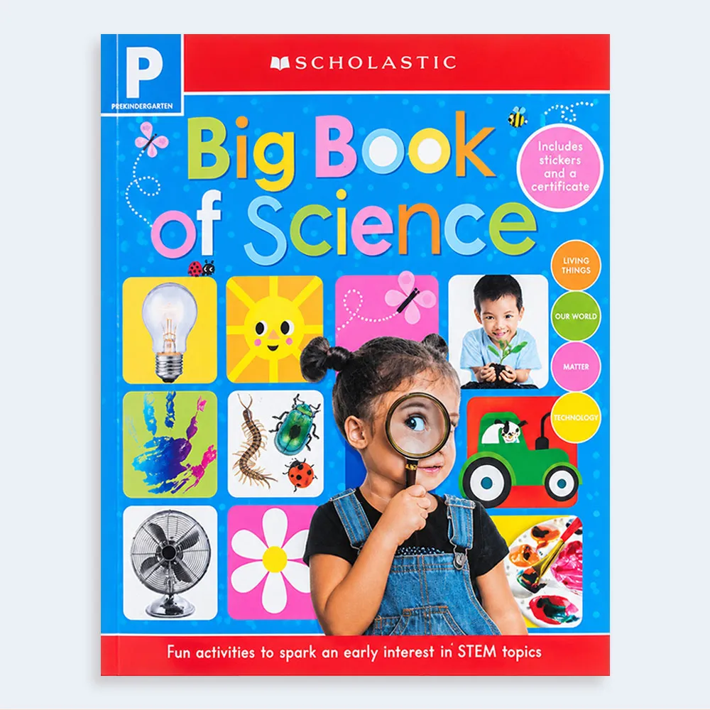 Scholastic Big Book of Science Prekindergarten Activity Book with Stickers Scholastic Big Book of Science Prekindergarten Activity Book with Stickers