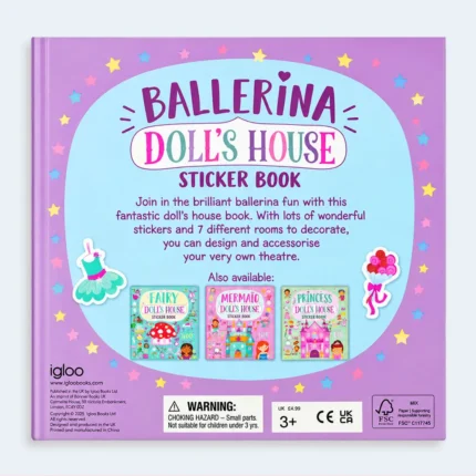Ballerina Doll’s House Sticker Activity Book – 100+ Stickers