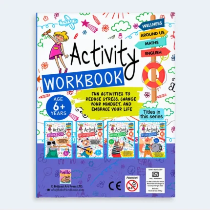 Kids Activity Workbook for Age 6+ – Maths, English & Wellness
