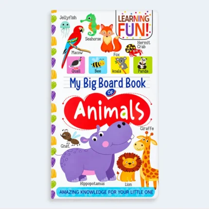My Big Board Book of Animals for Kids – Early Learning