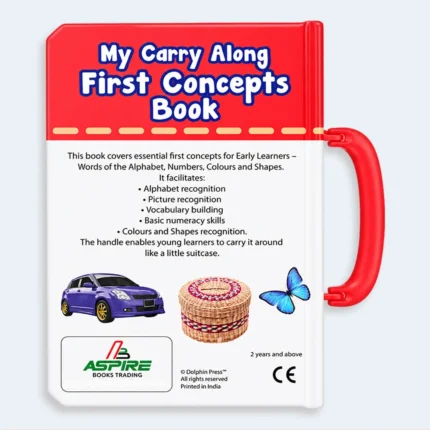 My Carry Along First Concepts 4-in-1 Learning Book for Kids