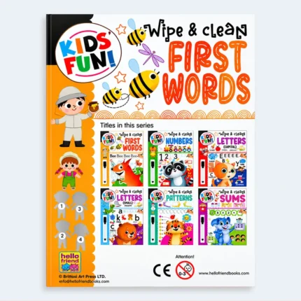 Kids Fun Wipe & Clean First Words Writing Practice Book