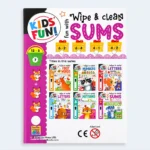 Kids Fun Wipe & Clean Sums Maths Activity Book with Pen