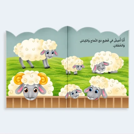 Kids Arabic Animal Stories Book – I Am a Sheep