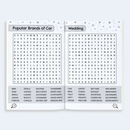 Mind Teaser Word Search Puzzle Book – 170+ Puzzles
