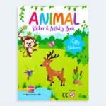 Animal Sticker & Activity Book with Puffy Stickers for Kids