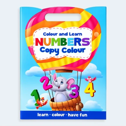 Colour and Learn Numbers Copy Colour Activity Book for Kids