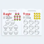 Colour and Learn Numbers Copy Colour Activity Book for Kids