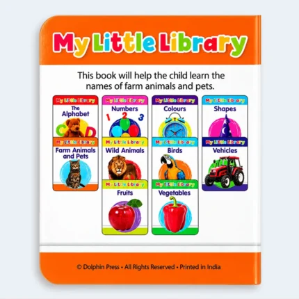 My Little Library – Farm Animals and Pets Learning Book for Kids
