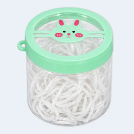 Soft Elastic Hair Bands with Bunny Storage Box – Multipack