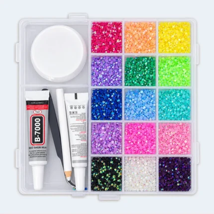 Multicolor Rhinestone Gem Art & Craft Decoration Kit