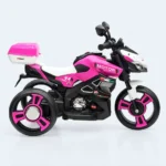 Kids Electric Ride-On Motorcycle with 3 Wheels & Rear Storage Box