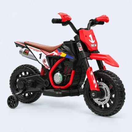Kids Electric Dirt Bike Ride-On Motorcycle with Training Wheels