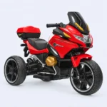 Kids Electric Touring Motorcycle Ride-On with 3 Wheels & Storage Box