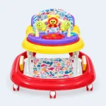 Baby Activity Walker with Padded Seat, Musical Play Tray & Wheels