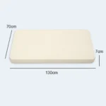 Kids Mattress White – 70 × 130 × 7 cm