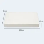 Quilted Mattress – 80 × 160 × 10 cm