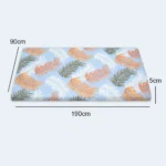 Single Foam Mattress with Printed Cover – 90 × 190 × 5 cm