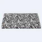 Single Foam Mattress with Zebra Print Cover – 90 × 190 × 5 cm