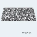 Single Foam Mattress with Zebra Print Cover – 90 × 190 × 5 cm