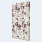 Single Foam Mattress with Newspaper Print – 90 × 190 × 5 cm