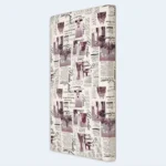 Single Foam Mattress with Newspaper Print – 90 × 190 × 7 cm