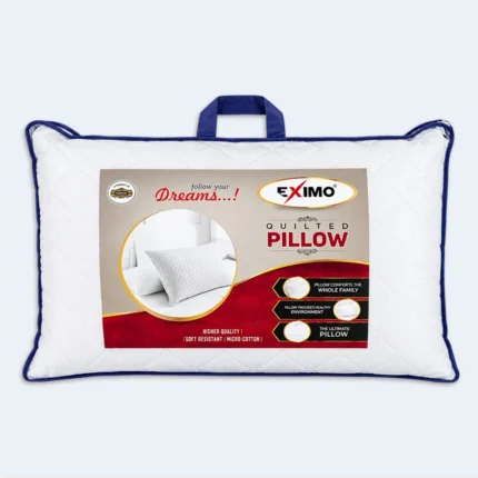 EXIMO Quilted Micro-Cotton Pillow – Soft & Comfortable