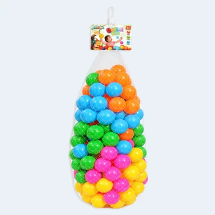 Kids Colorful Plastic Play Balls – 150 Pieces