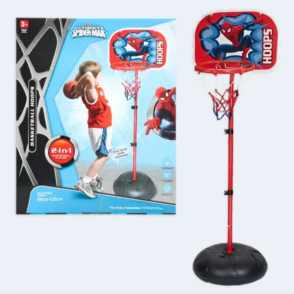 Spider-Man Adjustable Basketball Play Set for Kids – 95–120 cm