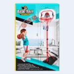 Kids Adjustable Basketball Stand Set with Ball & Pump – Ages 6+