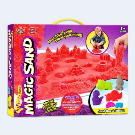 Kids Magic Sand Castle & Molding Play Set with Molds – 45 × 35 cm