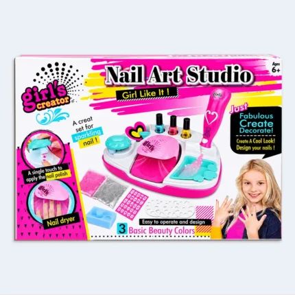 Girls Nail Art Studio Beauty & Manicure Creative Play Set